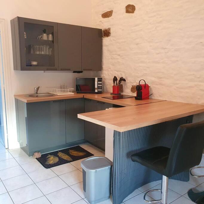 Studio Nid Cosy Avec Piscine Bonnemain Esterno foto